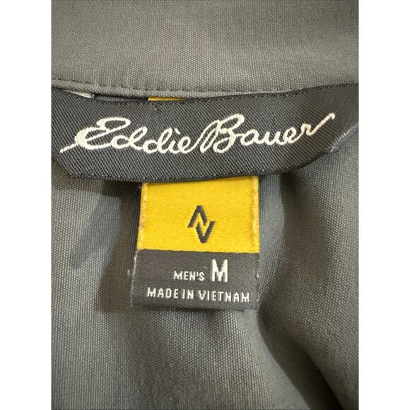 Eddie Bauer Mens M Stretch Travex Nylon Travel Jacket Lightweight Gray Outdoors - Picture 3 of 5